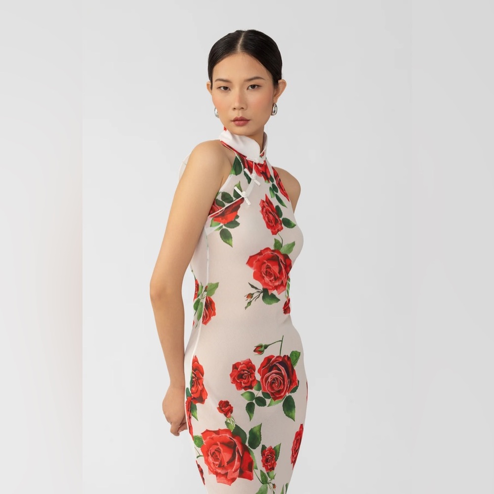 SAU LEE GLADYS ROSA SHEER DRESS - Picture 4 of 10